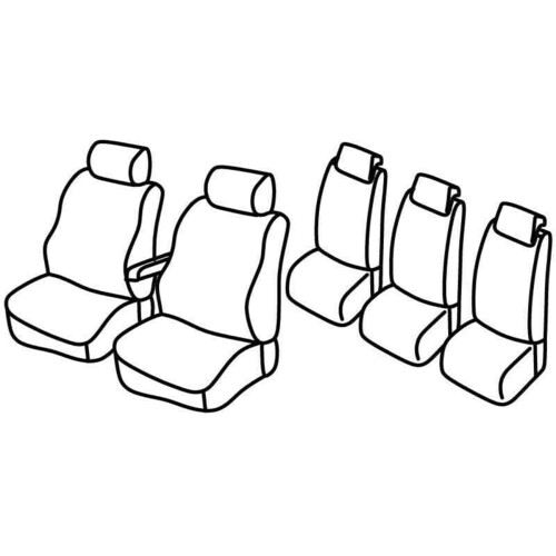 Seat Covers Lampa Set Superior - Hazelnut - compatible with Ford C-Max (10/03>03/07)