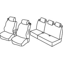 Potahy na sedadla Lampa Set Superior - Nocciola - kompatibilní pro Ford B-Max (10/12>07/18)