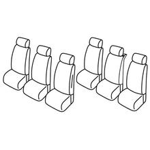 Potahy sedadel Lampa Set Superior - Nocciola - kompatibilní pro Fiat Multipla (11/98>12/10)