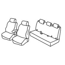 Potahy na sedadla Lampa Set Superior - Nocciola - kompatibilní pro Citroen C4 Cactus (05/14>01/18)