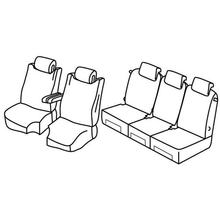 Stoelhoezen Lampa Set Superior - Nocciola - compatibel voor Citroen C4 Grand Picasso (10/13>05/16)