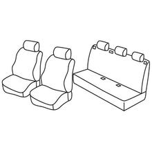 Stoelbekleding Lampa Set Superior - Nocciola - geschikt voor Citroen Berlingo Multispace (04/08>08/18) - Peugeot Partner Tepee (05/08>08/18)