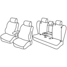 Potahy sedaček Lampa Set Superior - Nocciola - kompatibilní pro Bmw X1 (E84) (10/09>10/15)