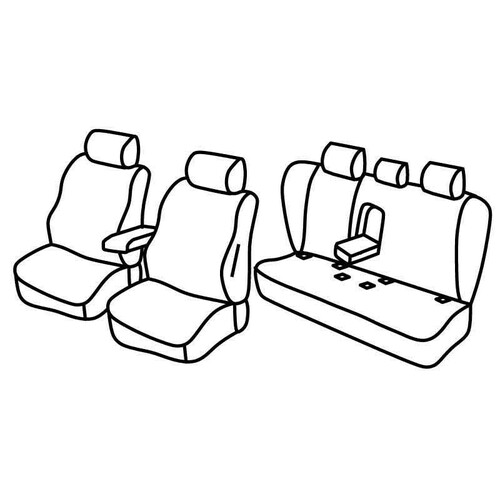 Seat Covers Lampa Set Superior - Hazelnut - compatible for BMW 3 Series (E90) (03/05>01/12)
