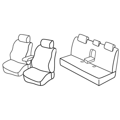 Coprisedili Lampa Set Superior - Nocciola - compatibili per Bmw Serie 3 (E90) (03/05>01/12)