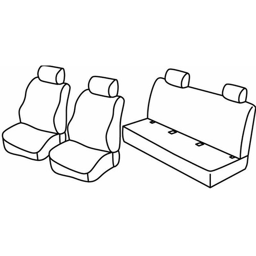 Seat Covers Lampa Set Superior - Hazelnut - compatible for Bmw Serie 3 (E46) (03/98>02/05)