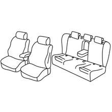 Sitzbezüge Lampa Set Superior - Nocciola - kompatibel für Audi A4 4p (11/07>10/15)