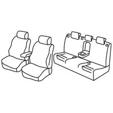 Seat Covers Lampa Set Superior - Hazelnut - compatible with Audi A4 Avant (09/01>04/08)