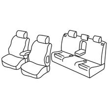 Sitzbezüge Lampa Set Superior - Nocciola - kompatibel für Audi A4 Avant (09/01>04/08)
