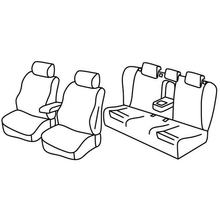 Potahy sedaček Lampa Set Superior - Nocciola - kompatibilní pro Audi A4 Avant (09/01>04/08)