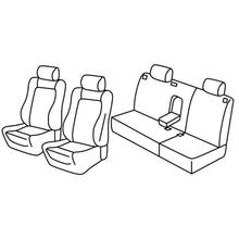 Sitzbezüge Lampa Set Superior - Nocciola - kompatibel für Volkswagen Polo 5p (11/01>08/09)