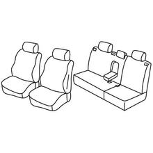 Sitzbezüge Lampa Set Superior - Nocciola - kompatibel für Volkswagen Polo 5p (11/01>08/09)