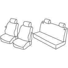 Sitzbezüge Lampa Set Superior - Nocciola - kompatibel für Volkswagen Polo 3p (11/01>08/09)