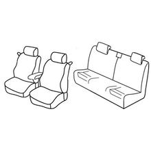 Seat Covers Lampa Set Superior - Hazelnut - compatible for Volkswagen Beetle (11/11>08/18)