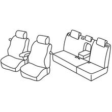 Coprisedili Lampa Set Superior - Nocciola - compatibili per Toyota Auris 3p (04/07>11/12)