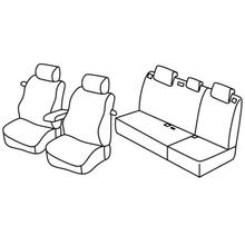 Potahy sedadel Lampa Set Superior - Nocciola - kompatibilní pro Toyota Auris 3p (04/07>11/12)
