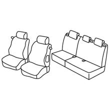 Coprisedili Lampa Set Superior - Nocciola - compatibili per Peugeot 207 3p (05/06>11/12) - Peugeot 207 Plus 3p (02/13>08/14)