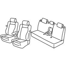 Stoelhoezen Lampa Set Superior - Nocciola - compatibel voor Opel Astra J GTC (09/11>08/18)
