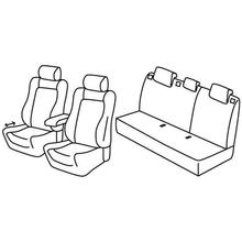 Coprisedili Lampa Set Superior - Nocciola - compatibili per Opel Astra J 5p (01/10>10/15)