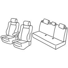 Stoelhoezen Lampa Set Superior - Nocciola - compatibel voor Opel Astra J 5-deurs (01/10>10/15)