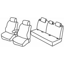 Coprisedili Lampa Set Superior - Nocciola - compatibili per Nissan Note (03/06>09/13)