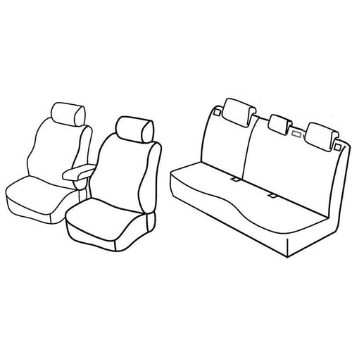 Coprisedili Lampa Set Superior - Nocciola - compatibili per Mazda 3 5p (04/09>12/13)