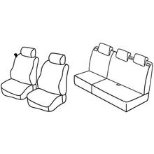 Stoelhoezen Lampa Set Superior - Nocciola - compatibel voor Mazda 2 5p (01/03>09/07)