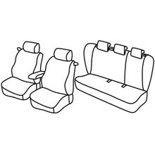 Stoelhoezen Lampa Set Superior - Nocciola - geschikt voor Kia Pro Cee'd 3p (01/08>08/11)
