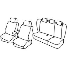 Coprisedili Lampa Set Superior - Nocciola - compatibili per Kia Cee'd Sporty Wagon (09/07>08/12)