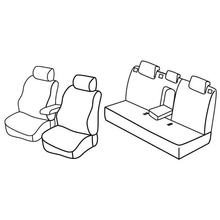 Stoelbekleding Lampa Set Superior - Nocciola - compatibel voor Hyundai i30 CW (04/08>08/12)