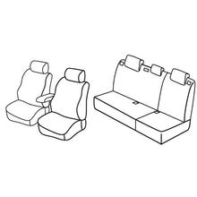Stoelhoezen Lampa Set Superior - Nocciola - geschikt voor Hyundai i30 5p (09/07>02/12)