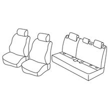 Stoelhoezen Lampa Set Superior - Nocciola - compatibel voor Hyundai i20 5-deurs (11/14>11/20)