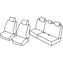 Stoelhoezen Lampa Set Superior - Nocciola - compatibel voor Hyundai i20 5p (06/12>10/14)
