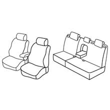 Stoelhoezen Lampa Set Superior - Nocciola - compatibel voor Ford Focus 5-deurs (02/05>02/11) - Ford Focus Wagon (02/05>05/11)