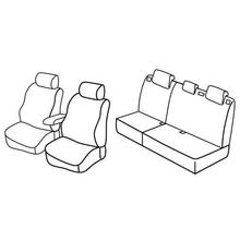 Stoelhoezen Lampa Set Superior - Nocciola - geschikt voor Ford Focus 5-deurs (02/05>02/11) - Ford Focus Wagon (02/05>05/11)