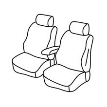 Stoelhoezen Lampa Set Superior - Grijs/zwart - compatibel voor Citroen Berlingo Van (06/18>) - Opel Combo Cargo (09/18>)