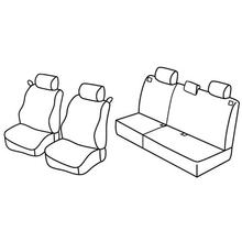 Stoelhoezen Lampa Set Superior - Nocciola - compatibel voor Ford Focus 3p (01/99>01/05)