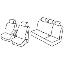 Stoelhoezen Lampa Set Superior - Nocciola - geschikt voor Fiat Doblò 5-deurs (11/00>12/09)