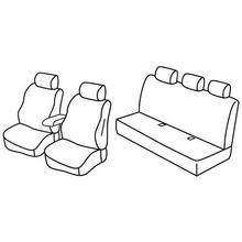 Stoelhoezen Lampa Set Superior - Nocciola - compatibel voor Fiat Doblò 5p (11/00>12/09)