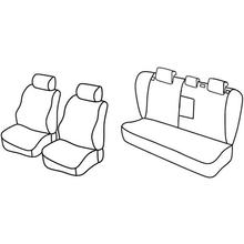 Stoelhoezen Lampa Set Superior - Nocciola - compatibel voor Fiat Croma (05/05>04/11)