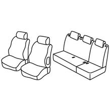 Stoelhoezen Lampa Set Superior - Nocciola - compatibel voor Citroen Berlingo Multispace (11/02>03/08)