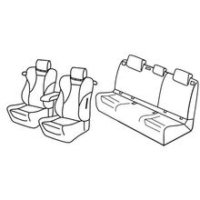 Stoelbekleding Lampa Set Superior - Nocciola - compatibel voor Audi A3 3-deurs (09/12>07/16)