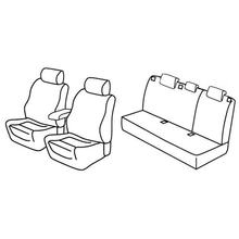 Stoelbekleding Lampa Set Superior - Nocciola - compatibel voor Audi A3 Sportback (09/04>10/12)