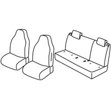 Coprisedili Lampa Set Superior - Nocciola - compatibili per Seat Mii 5p (05/12>07/20) - Skoda Citigo 5p (05/12>10/19) - Volkswagen Up! 5p (01/12>) - Volkswagen Up! Cross (10/13>09/19)