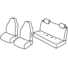 Coprisedili Lampa Set Superior - Nocciola - compatibili per Seat Mii 5p (05/12>07/20) - Skoda Citigo 5p (05/12>10/19) - Volkswagen Up! 5p (01/12>) - Volkswagen Up! Cross (10/13>09/19)
