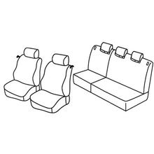 Coprisedili Lampa Set Superior - Nocciola - compatibili per Toyota Yaris 3p (01/06>09/11)