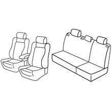 Stoelhoezen Lampa Set Superior - Nocciola - compatibel voor Toyota Corolla 5-deurs (01/02>12/07)