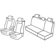 Stoelhoezen Lampa Set Superior - Nocciola - geschikt voor Toyota Corolla 3-deurs (01/02>12/07)