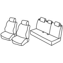 Coprisedili Lampa Set Superior - Nocciola - compatibili per Seat Leon (09/05>04/09)