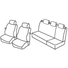 Fundas de asiento Lampa Set Superior - Nocciola - compatibles para Seat Ibiza SC (10/08>08/15)
